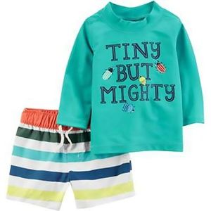 Carter's Baby Boys 2-Piece Rashguard Set, NB